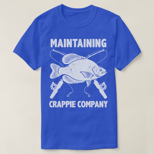 Funny Crappie Fishing Pub Pomoxis Fisherman Sprich T-Shirt (Design vorne)