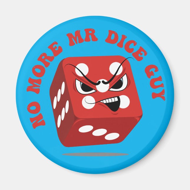 Funny Craps Game Red Dice Casino Pub Magnet (Vorne)