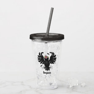 Funny Crave Rabe Cartoon Illustration Acryltrinkbecher