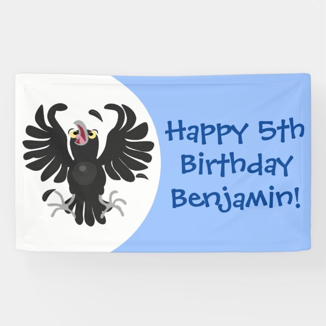 Funny Crave Rabe Cartoon Illustration Banner (Horizontal)