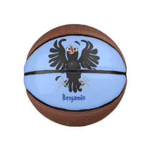 Funny Crave Rabe Cartoon Illustration Mini Basketball