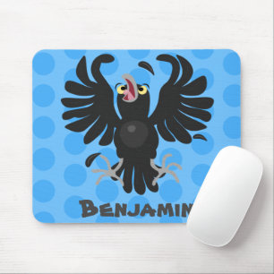 Funny Crave Rabe Cartoon Illustration Mousepad
