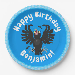 Funny Crave Rabe Cartoon Illustration Pappteller