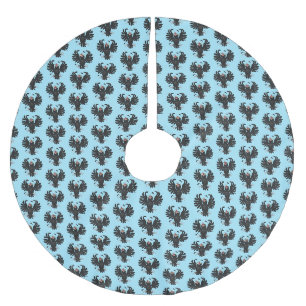 Funny Crave Rabe Cartoon Illustration Polyester Weihnachtsbaumdecke
