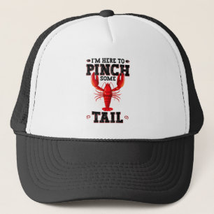 Funny Crawfish Boil, ich bin hier, um Schwanz zu p Truckerkappe