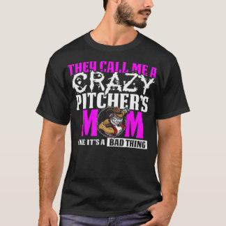 Funny Crazy Baseball Pitchers Mama Babe Tasche T-Shirt