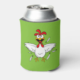 Funny Crazy Cartoon Chicken Wing Fling Dosenkühler