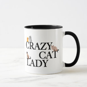 Funny Crazy Cat Lady Tasse
