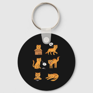 Funny Crazy Cat Lover Moods Ginger for Ladys & Schlüsselanhänger