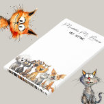 Funny Crazy Cats Hunde Haustiere Sitter Geschäft Post-it Klebezettel<br><div class="desc">Diese klebrigen Noten sind sowohl praktisch als auch charmant für Hundeschwanderer, Katzen-Sitter, Hundeausbilder oder alle in der Tierpflegeserie. Mit einem eigenartigen Design, das die unterhaltsamen Persönlichkeiten von Katzen und Hunden einfängt, sind sie ideal für Termine, Erinnerungen oder schnelle Nachrichten. Egal ob Sie ein Tiergeschäft betreiben, als Hundezüchter arbeiten oder Ihre...</div>