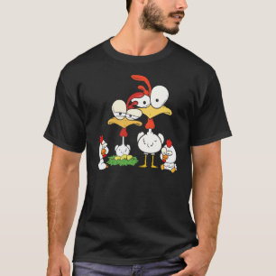 Funny Crazy Chicken Familienhühner Whispere Niedli T-Shirt
