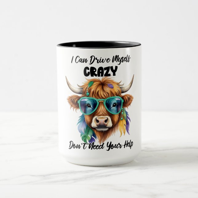 Funny Crazy Cow Tasse (Zentrum)