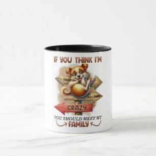 Funny Crazy Dog Familienangebot Tasse