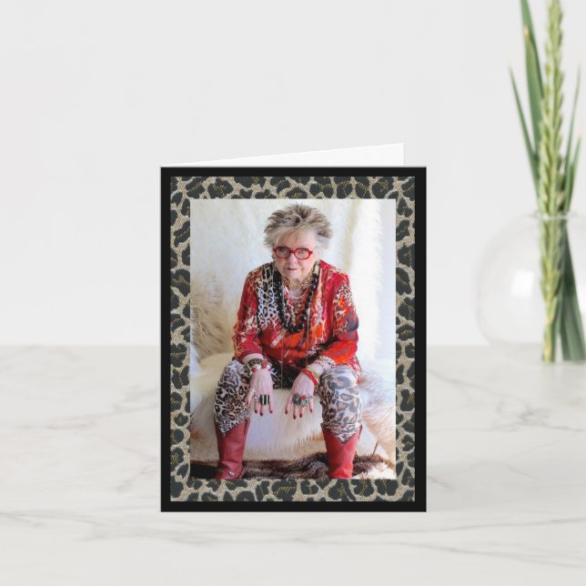 Funny Crazy Grandmas Geburtstag Karte (Vorderseite)