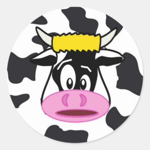 Funny Crazy Milchkuh Farm Sticker