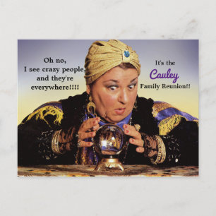 Funny Crazy People Family Wiedersehen Postcard Postkarte