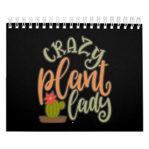Funny Crazy Pflanze Lady Best Pflanze Kalender