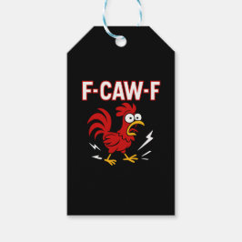 Funny Crazy Rooster F-CAW-F Meme Geschenkanhänger