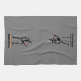 Funny Creepin It Real Skeleton Trinkgeld Halloween Geschirrtuch