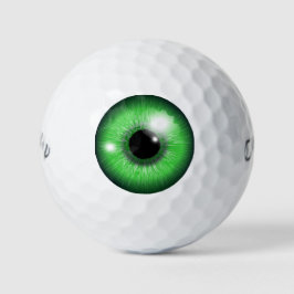 Funny Creepy Green Iris Eyeball Golfball