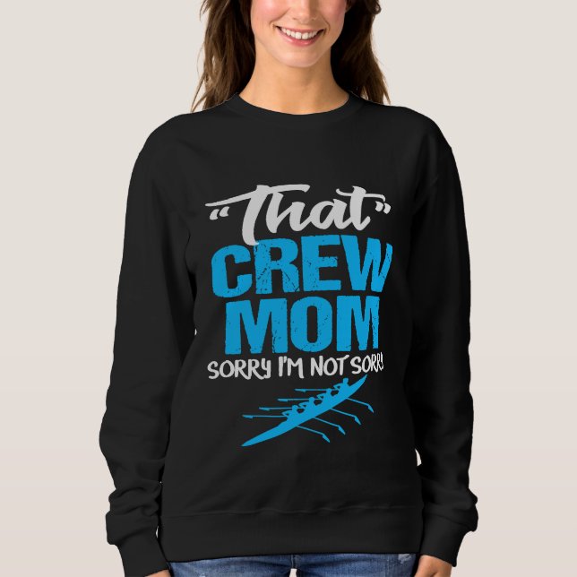 Funny Crew Mama Tshirt Sarcastic Rowing Team Mutte (Vorderseite)