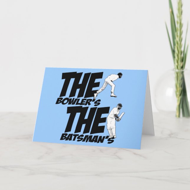 Funny Cricket Karte (Vorderseite)