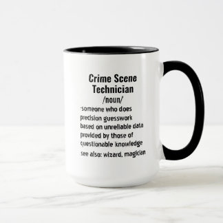 Funny Crime Scene Technician Definition Geschenke Tasse