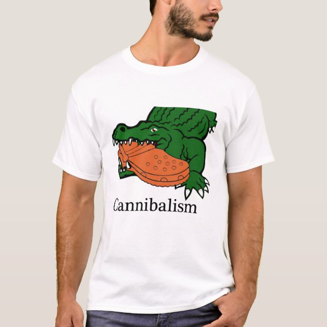 Funny Croc Eating Crocs T-Shirt (Vorderseite)
