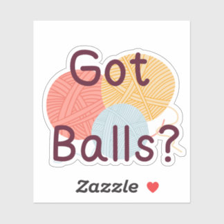 Funny Crochet Aufkleber