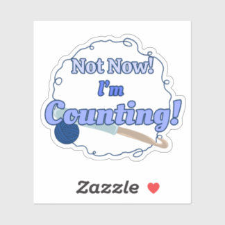 Funny Crochet Aufkleber