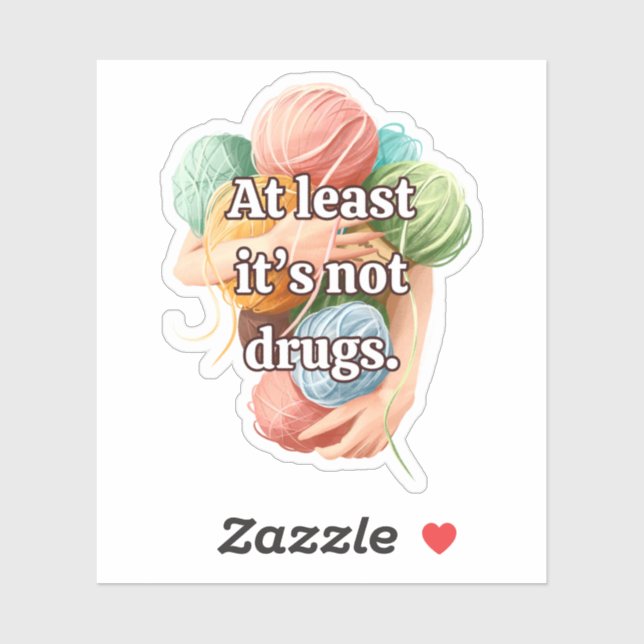 Funny Crochet Aufkleber (Blatt)