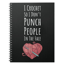 Funny Crochet Geschenke für Crocheters Frauen für  Notizblock