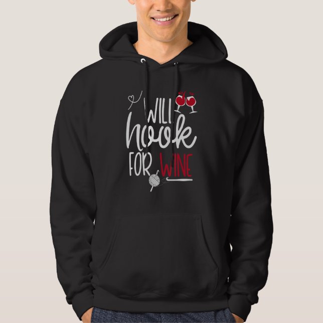 Funny Crochet Hook Crafting Shirt wird für WLAN (Vorderseite)