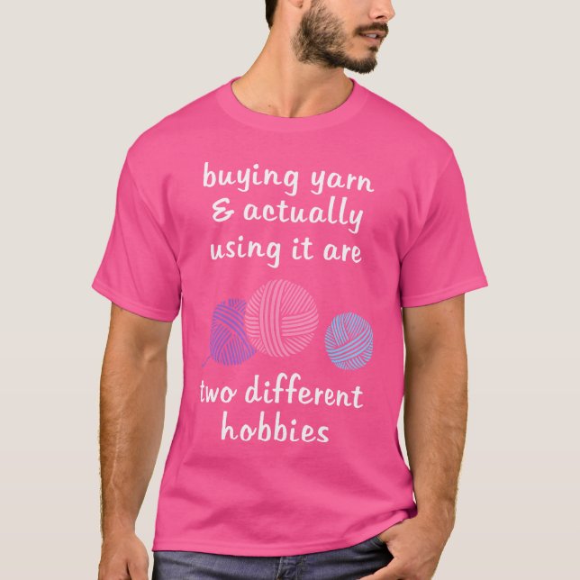 Funny Crochet  Knitting Shirt For Women  Different (Vorderseite)