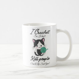 Funny Crochet Quote Yarn Lover Design Kaffeetasse