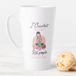 Funny Crochet Quote Yarn Lover Design Milchtasse