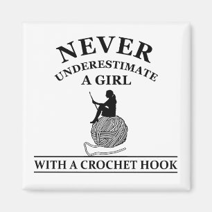 funny crochet quotes magnet