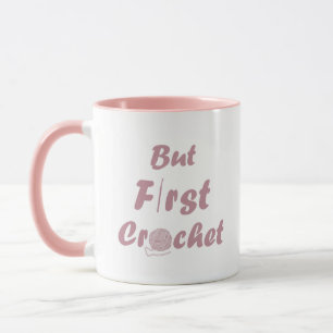 Funny Crochet Sprichwort Strickquote Tasse