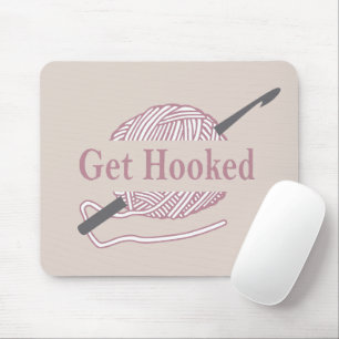Funny Crochet Zitat Mousepad