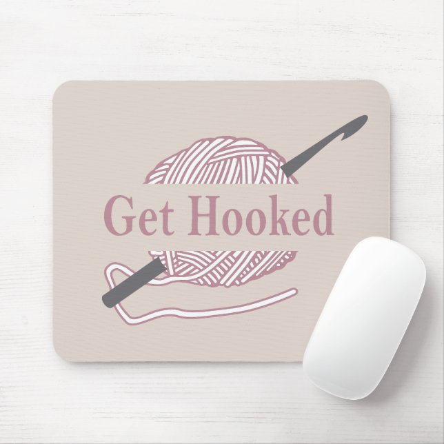 Funny Crochet Zitat Mousepad (Mit Mouse)