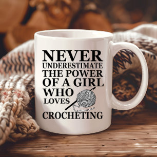 Funny Crochet zitiert Häkelchen Geschenk Tasse
