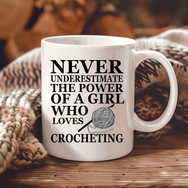 Funny Crochet zitiert Häkelchen Geschenk Tasse (Von Creator hochgeladen)