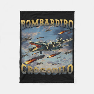 Funny Crocodile Meme Bombardiro Crocodilo Funny Br Fleecedecke