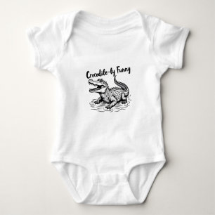 Funny Crocodile T-Shirt - Einzigartiges Krokodil D Baby Strampler