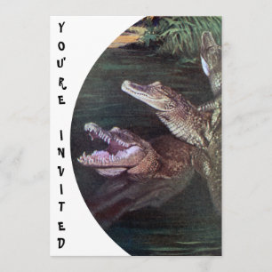 Funny Crocodiles Einladungen