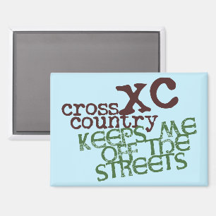 Funny Cross Country Running © Behalte mich von Str Magnet