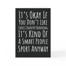 Funny Cross Country Running Cards Runner Track Xc