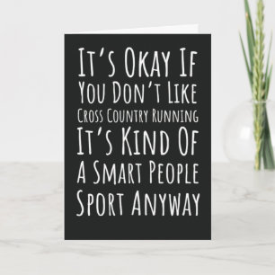 Funny Cross Country Running Cards Runner Track Xc Karte