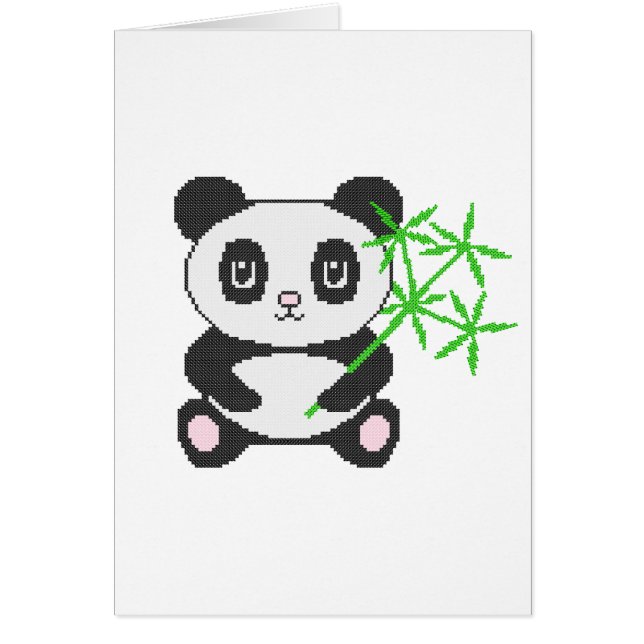 Funny cross-stitch panda (Vorne)