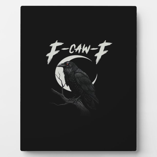 Funny Crow Essential Creative Casual Fotoplatte (Vorderseite)